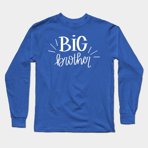 Big Brother Long Sleeve T-Shirt by Hannah’s Hand Lettering